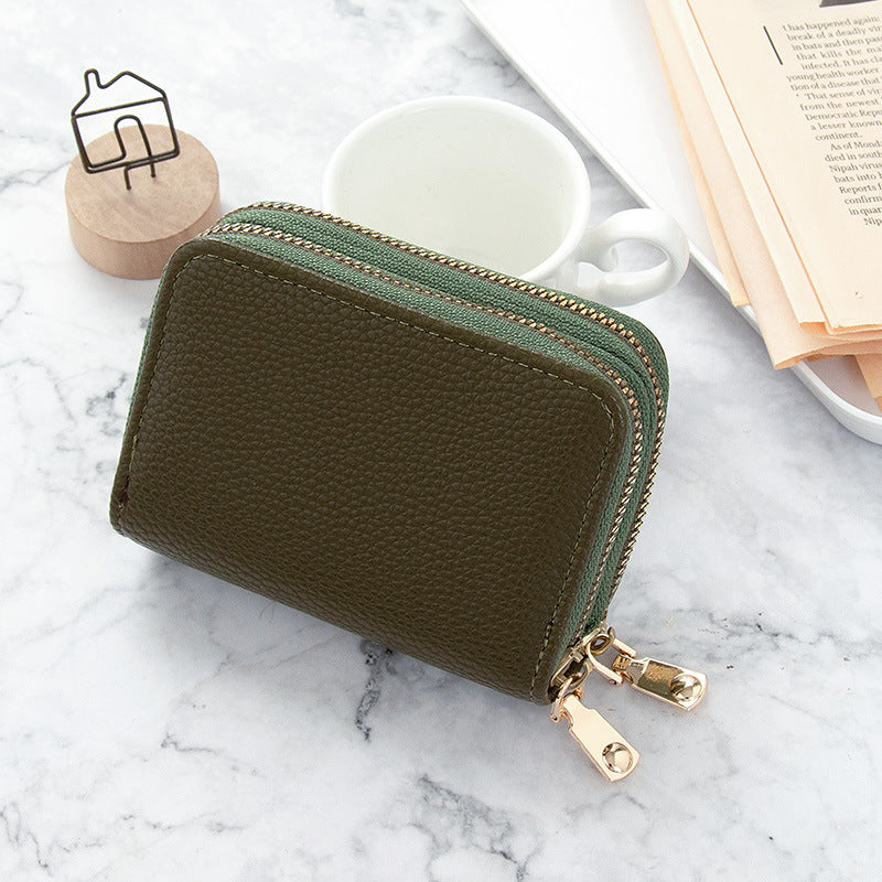 Women's Style Short Simple Solid Color Multiple Ladies Wallets