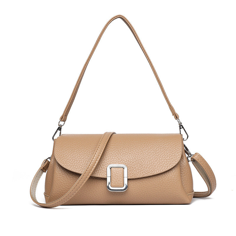 Women's Retro Simple Elegant Large Capacity Fashion Pure Color Women's Messenger Bag