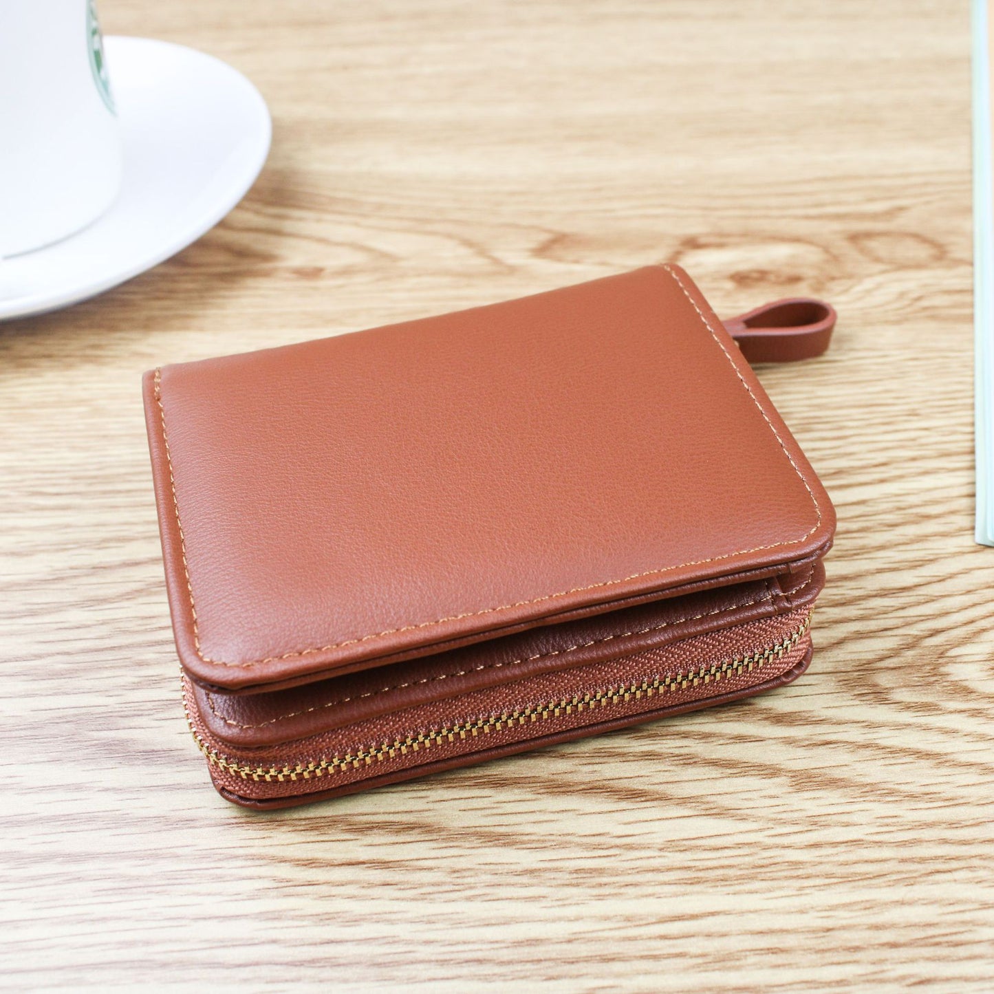 Women's Korean Style Side Zipper With Magnetic Snap Short Purses