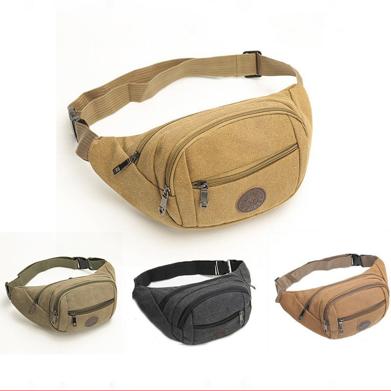 Elegant Men's Classic Canvas Tool Mobile Men's Waist Packs