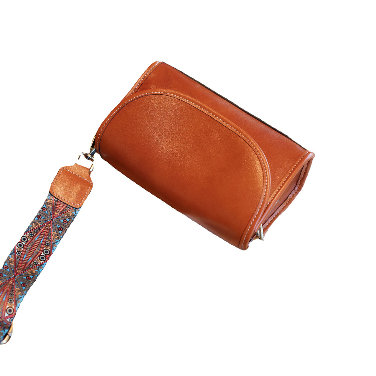 Women's Vegetable Tanned Leather Cowhide Shell Simple Women's Shoulder Bag