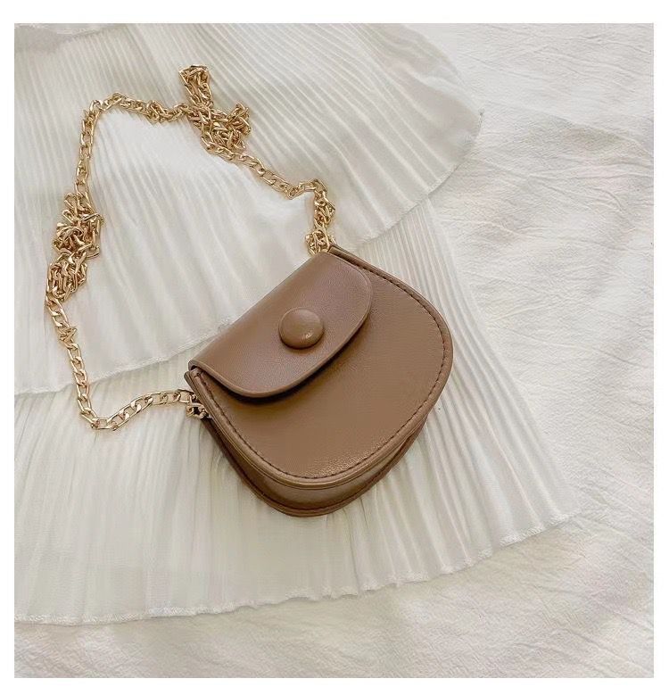 Women's Mini Saddle Korean Versatile Chain Crossbody Bags