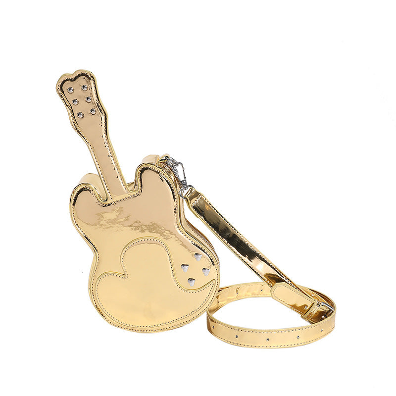 Personalized Creative Violin Candy Color Shiny Women's Messenger Bag