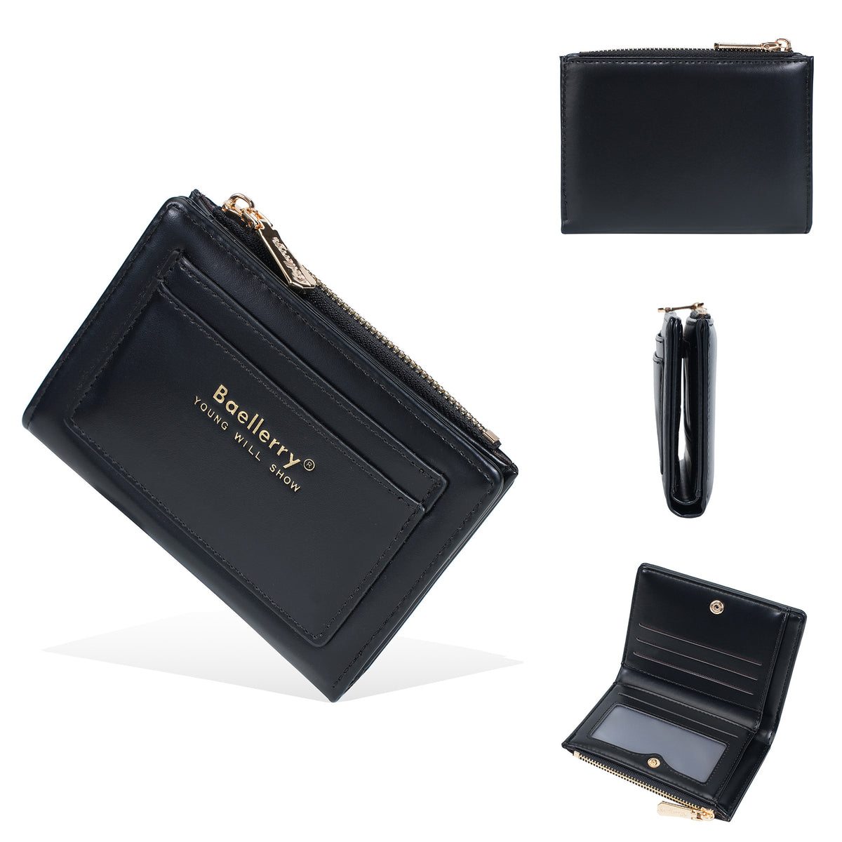 Women's Short Fashion Color Contrast Integrated High-grade Purses
