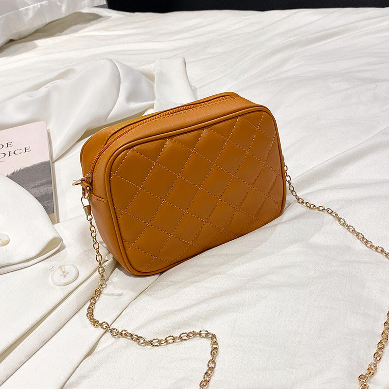Innovative Women's Trend Chain Diamond Plaid Women's Messenger Bag