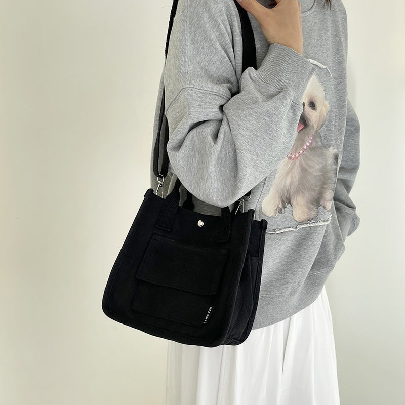 Women's Homemade Thickened Stylish Lunch Box Simple Women's Messenger Bag