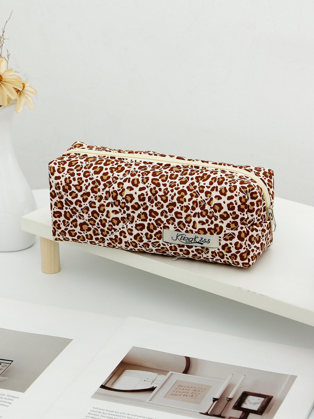 Cloth Liner Good-looking Cute Love Quilted Large Capacity Wash Cosmetic Bags