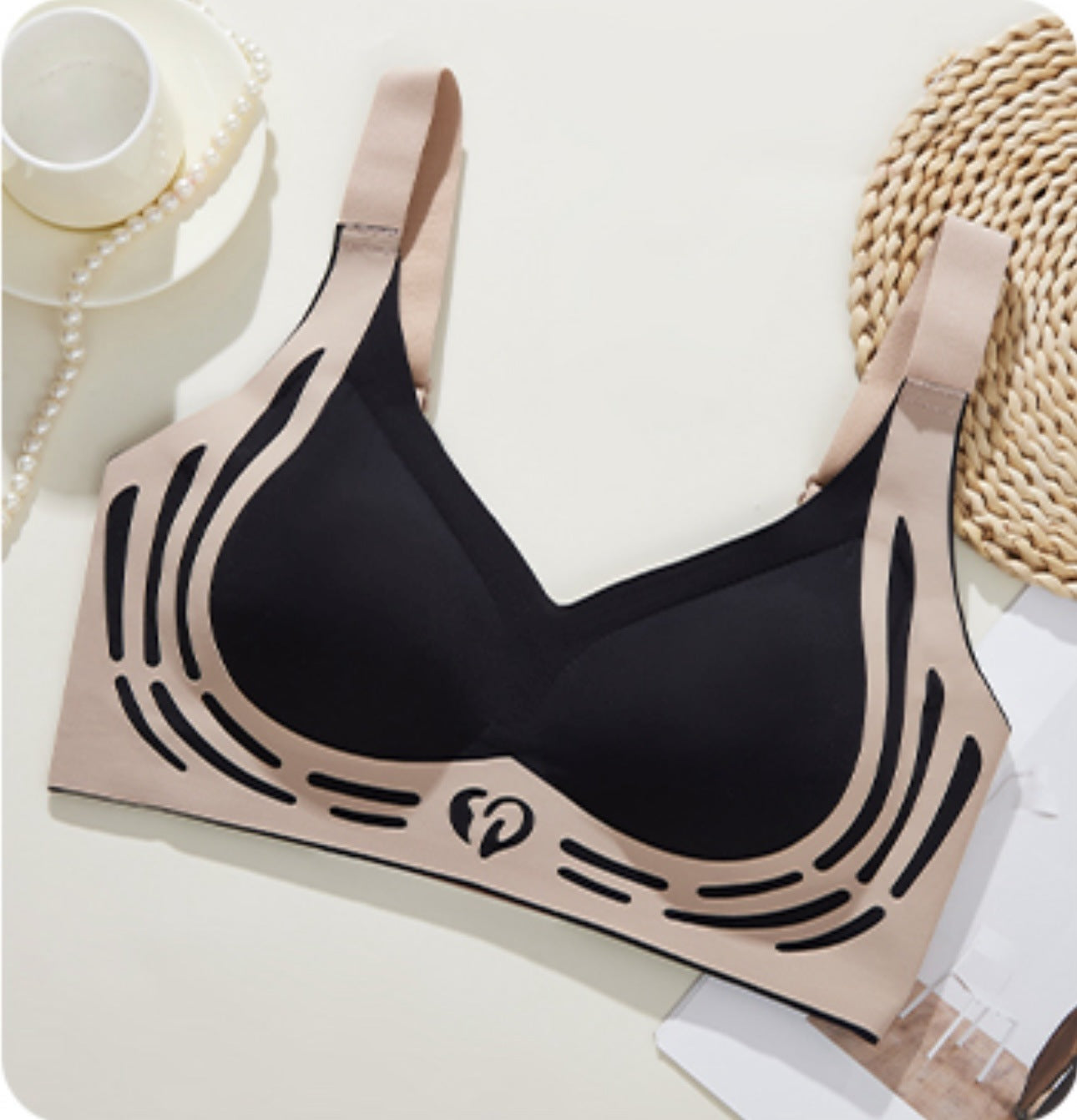 Holding Seamless Underwear Fixed Cup Small Chest Gathered Tanks Camis