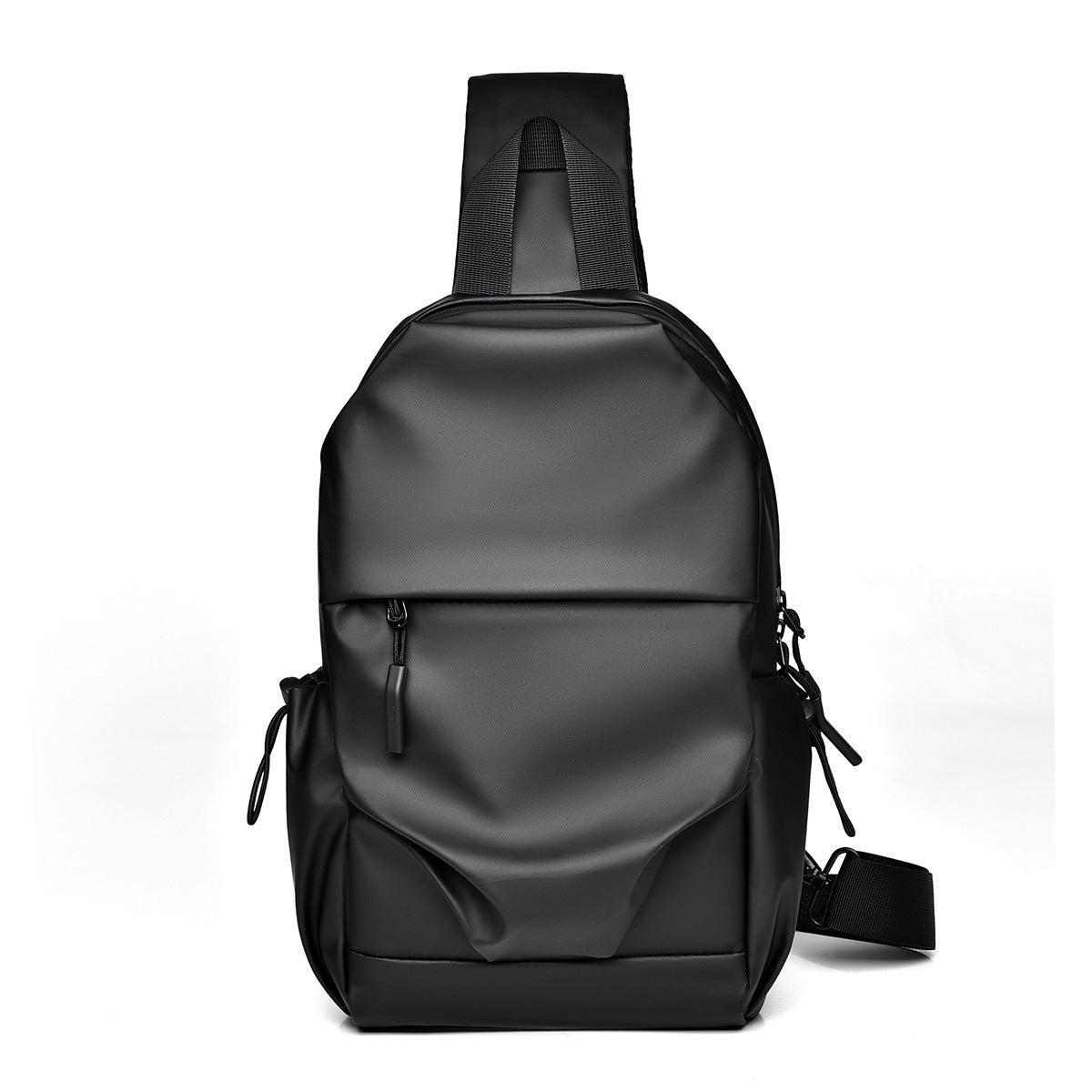 Men's Derm Urban Simple Black Trendy Men's Chest Bags