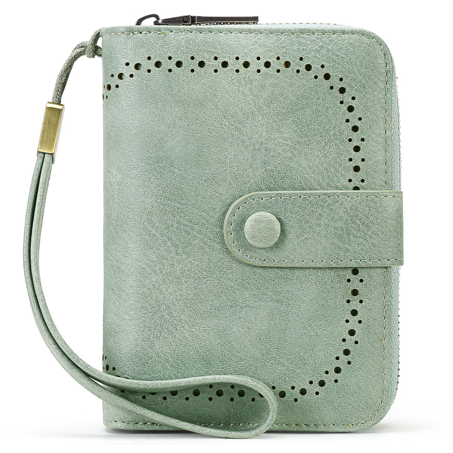 Women's Retro Oil Wax Skin Expanding Card Holder