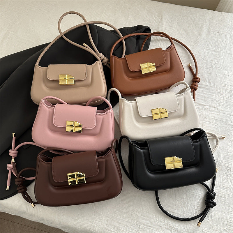 Women's Pure Color Trendy Texture Shell Style Solid Large Women's Shoulder Bag