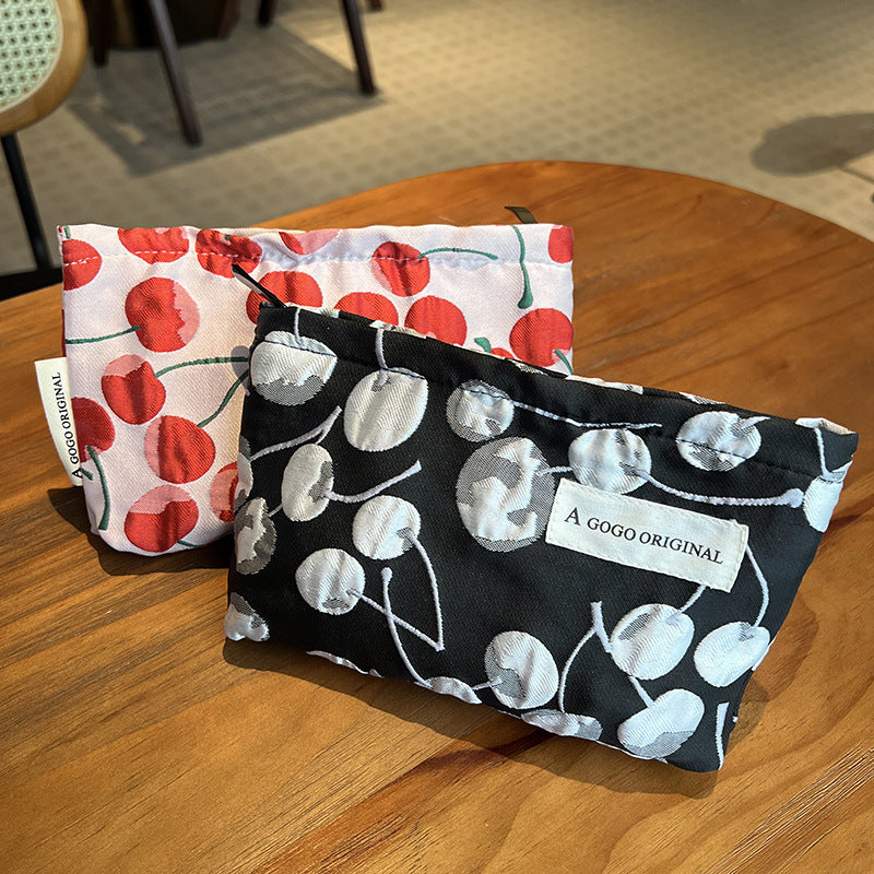 Fresh Cherry Small-size Portable Mobile Liner Makeup Bag