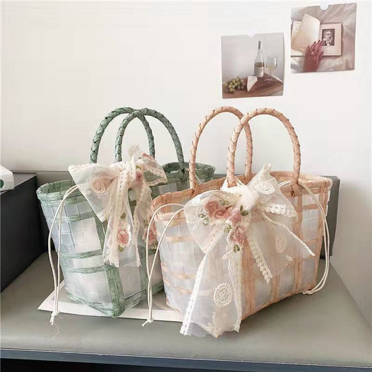 Women's Wedding Large Capacity Woven Hand Gift Bags