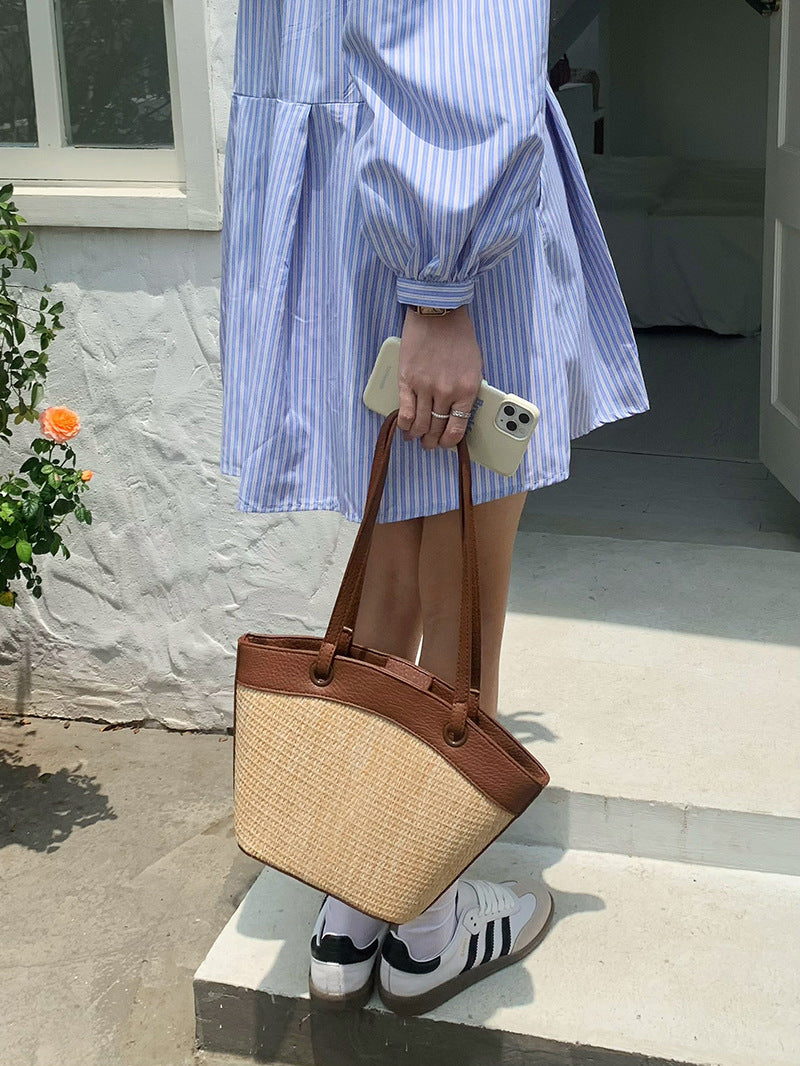 Women's Beach Style Western Vegetable Basket Fashion Shoulder Bags