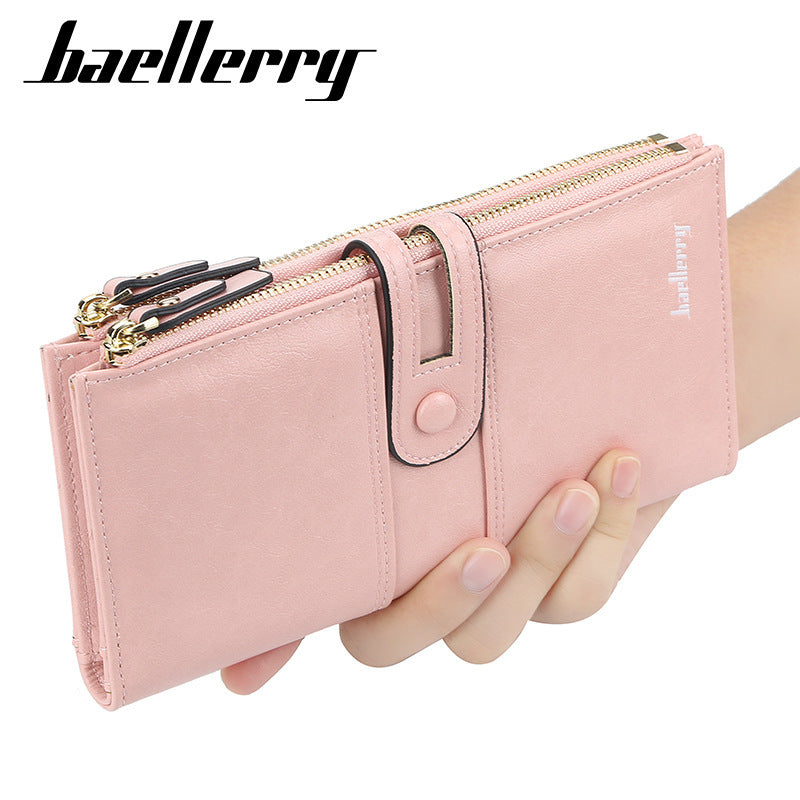 Women's Long Section Clasp Fashion Mobile Korean Purses
