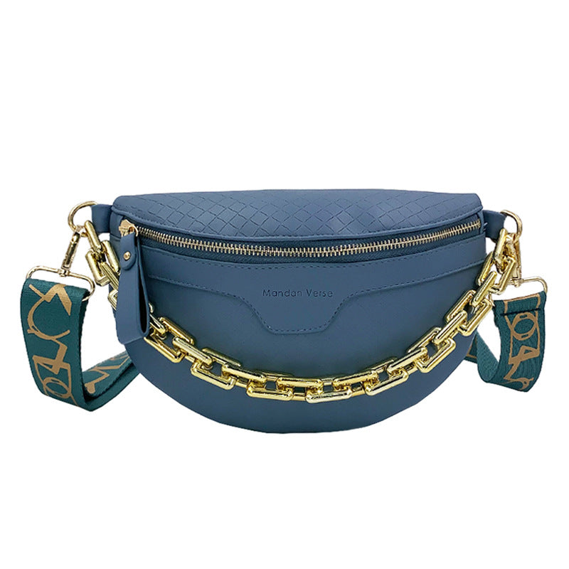 Women's Thick Chain High-grade Plaid Fashionable Women's Messenger Bag