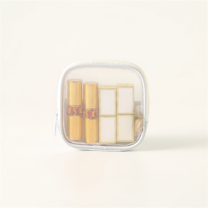 Trendy Large Capacity Portable Toiletry Mesh Bags