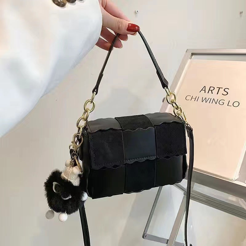 Women's Leather Self-made Material Hand Sewing Zero Women's Shoulder Bag
