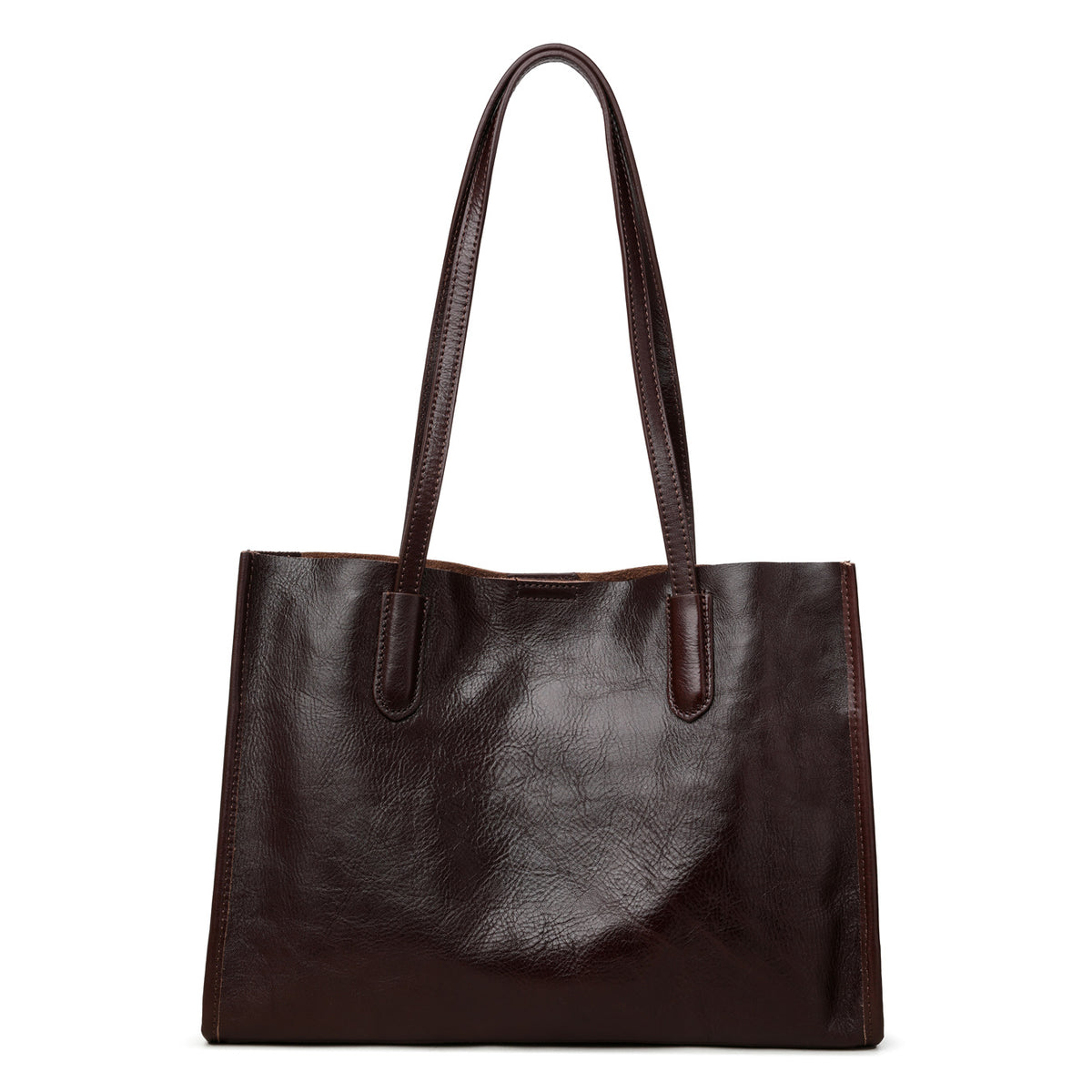Women's Light Luxury Minority One Genuine Leather Big Large Bags