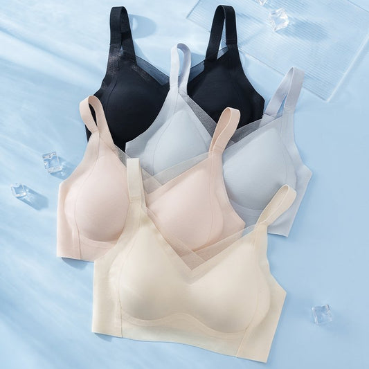 Women's Ice Skin Cool Feeling Lifting Thin Breathable Seamless Everyday Bras