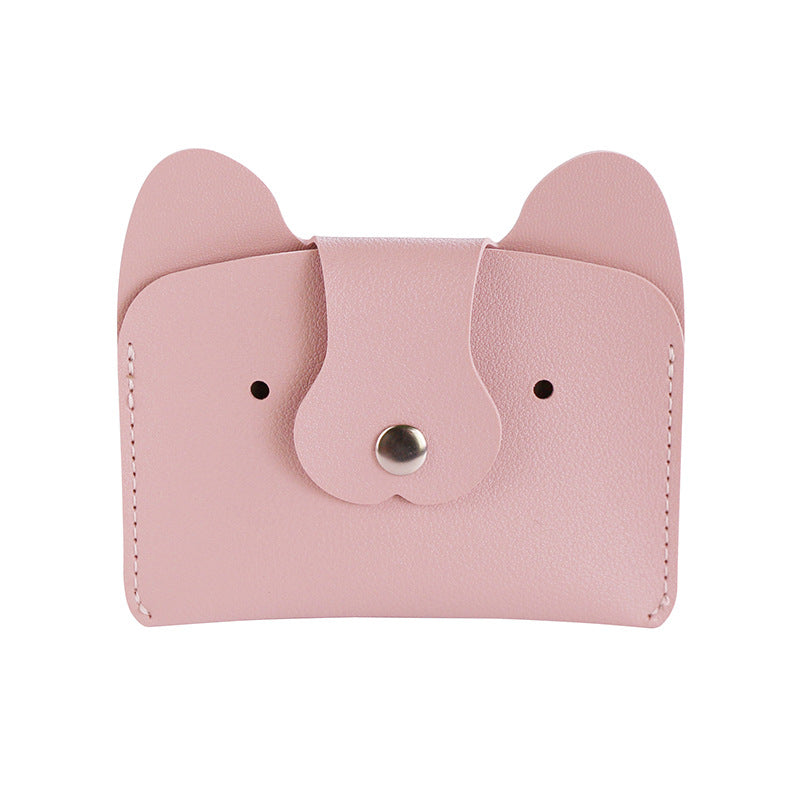 Creative Cartoon Simple Puppy Bus Printable Card Holder