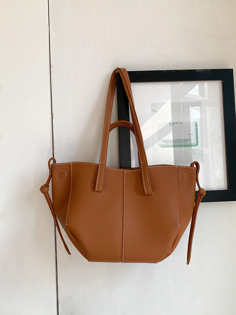 Women's Soft Leather Wings Style High-grade Large Handbags