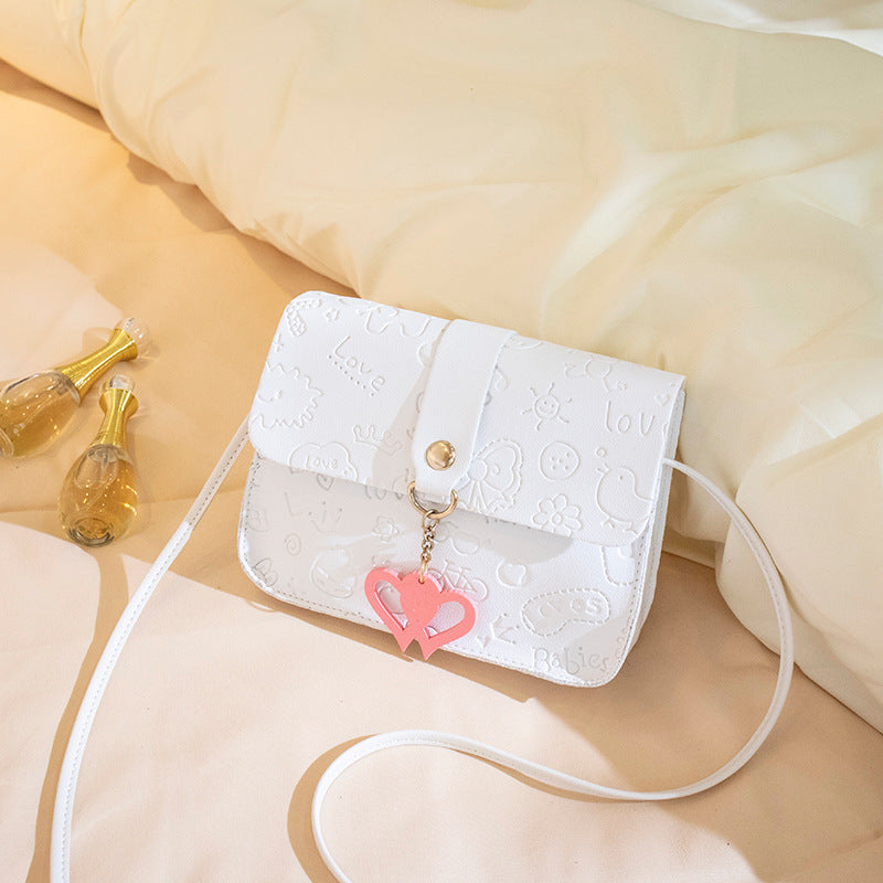 Women's Summer Fashion Embossing Female Korean Chain Small Square Bags
