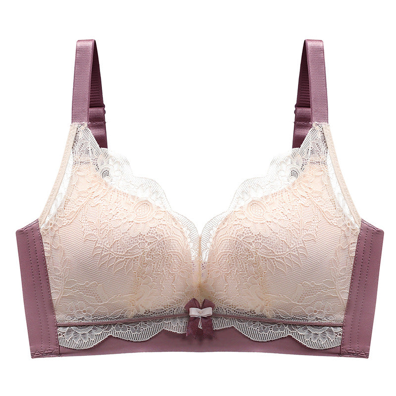 Lace Latex Without Steel Ring Small Bras