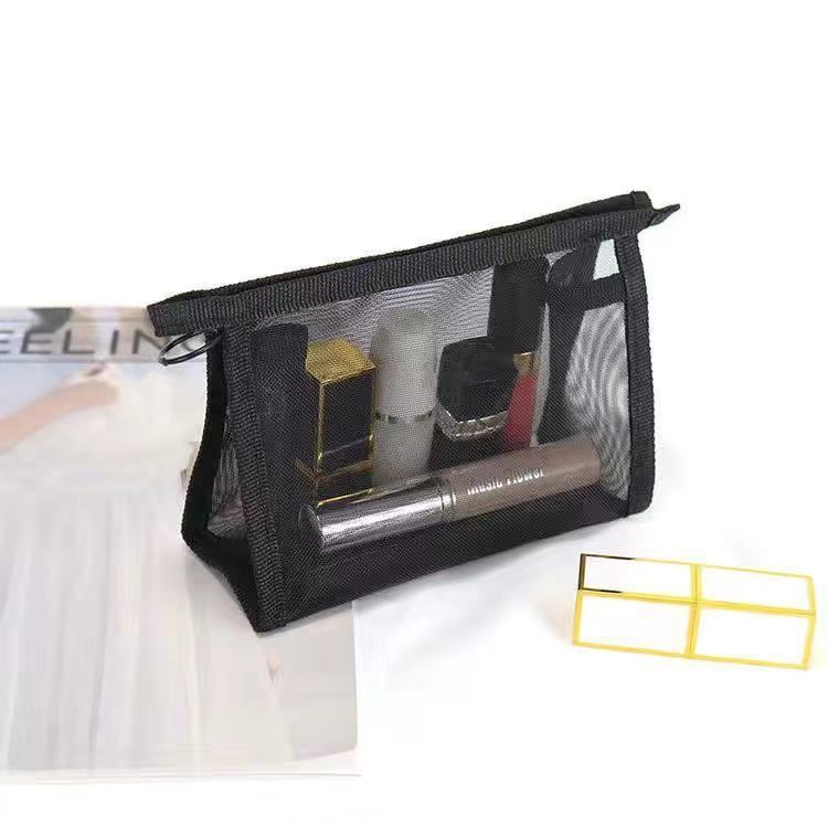Transparent Mesh Portable Simple Large Capacity Cosmetic Bags