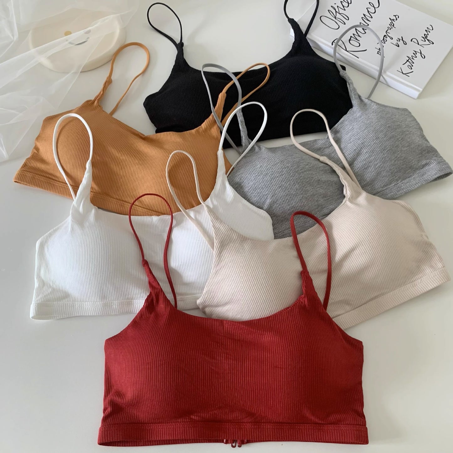 Women's Underwear With Chest Pad One-piece Tube Tanks Camis