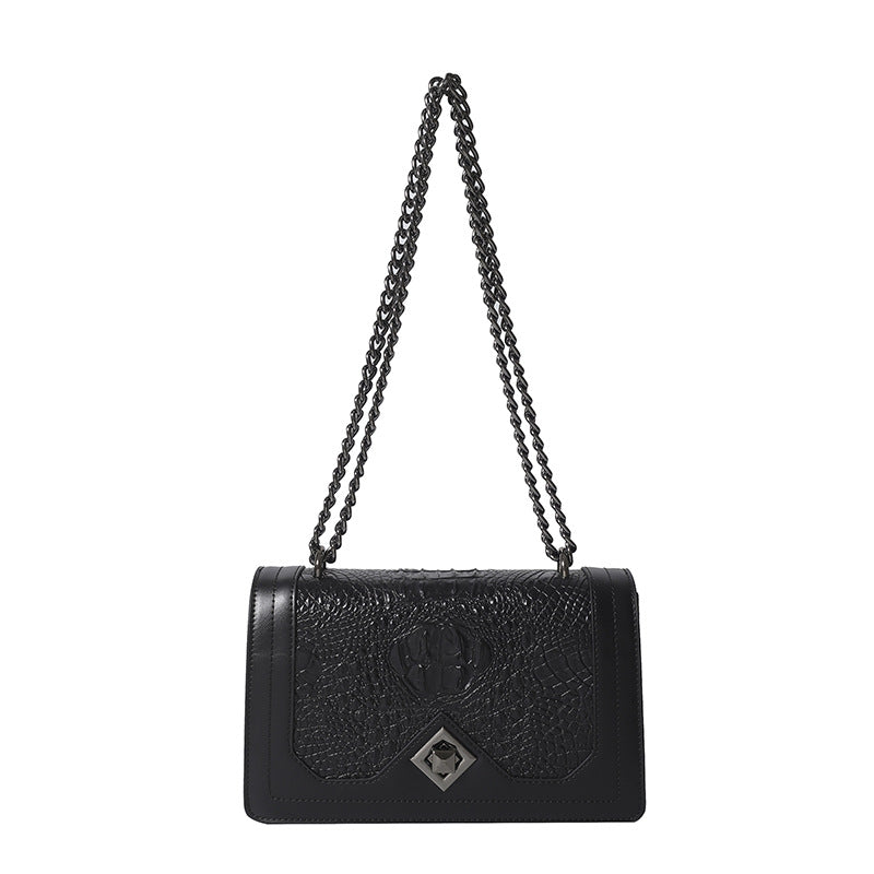 Attractive Slouchy Women's Retro Embossing Chain Women's Messenger Bag
