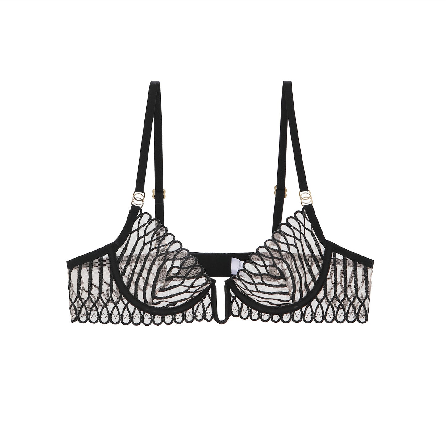 Elegant Graceful Deep Steel Ring Natural Bras