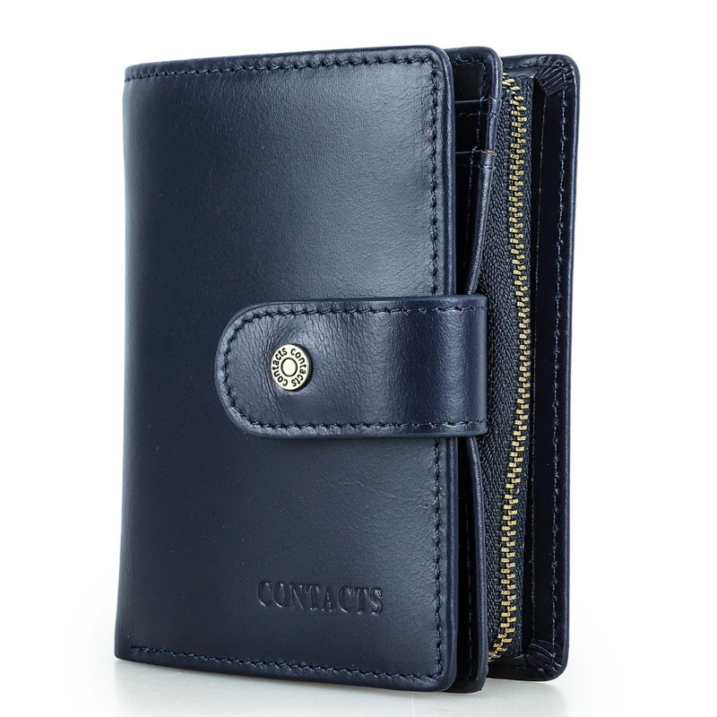 Men's Black Angel Crazy Horse Leather Genuine Bags
