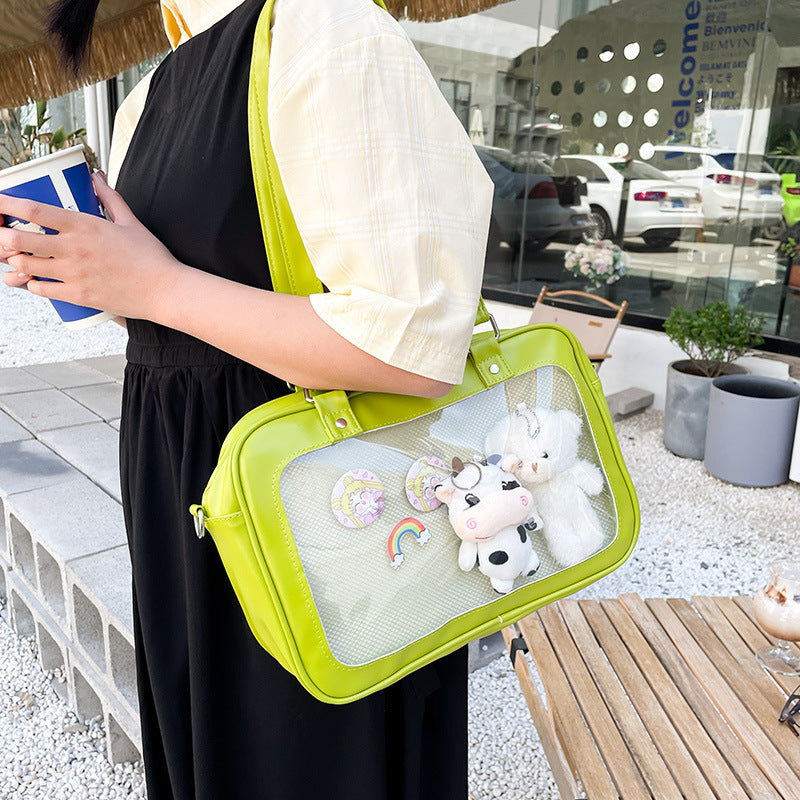 Uniform Cute Wild Transparent Cartoon Doll Bags