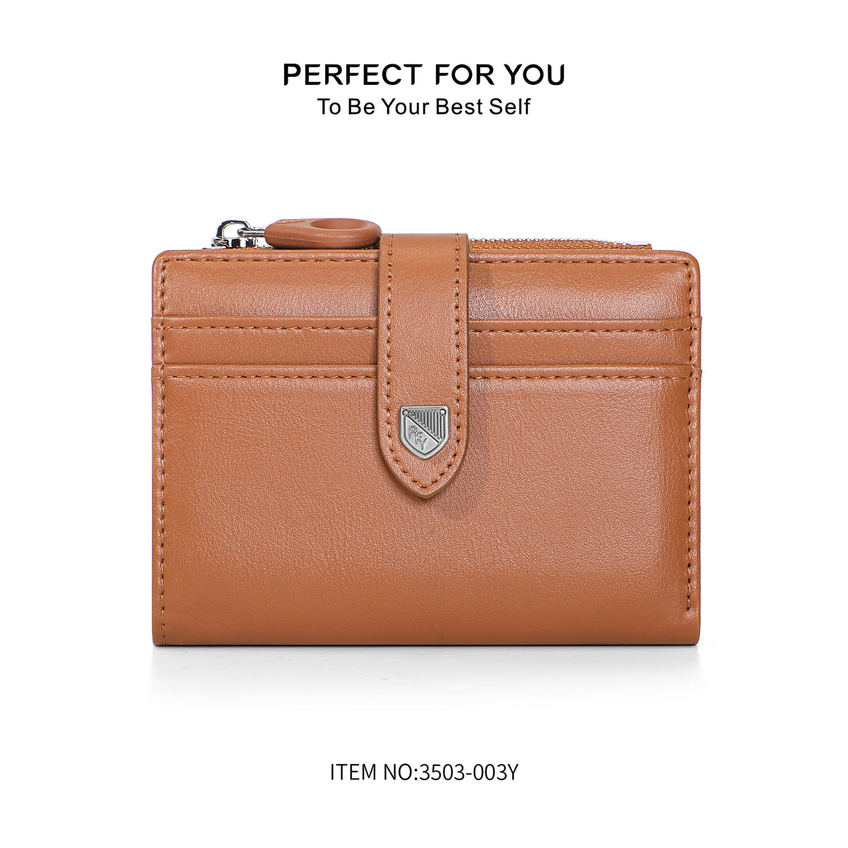 Women's Lightweight Large Capacity Zipper Double Closed Ladies Wallet