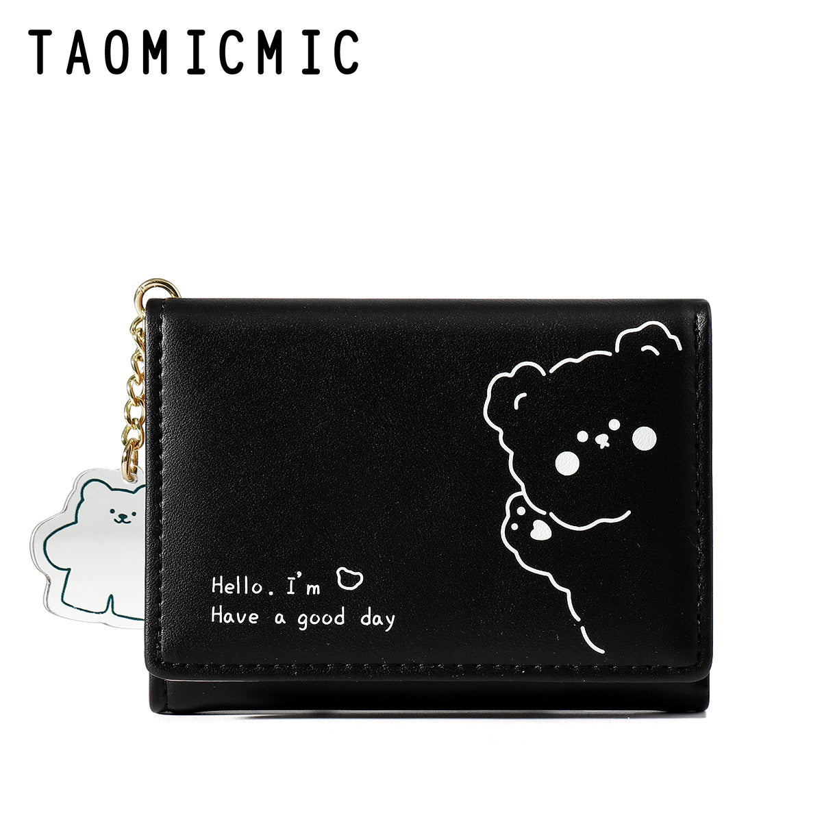 Women's Fashion Cute Large Capacity Three Fold Ladies Wallets
