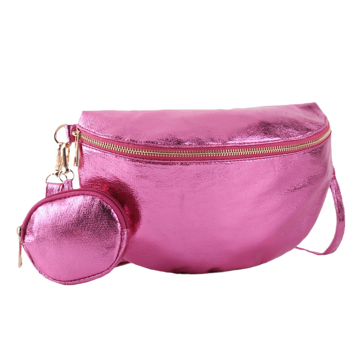 Trendy Innovative Women's Metal Leathern Shopping Women's Messenger Bag