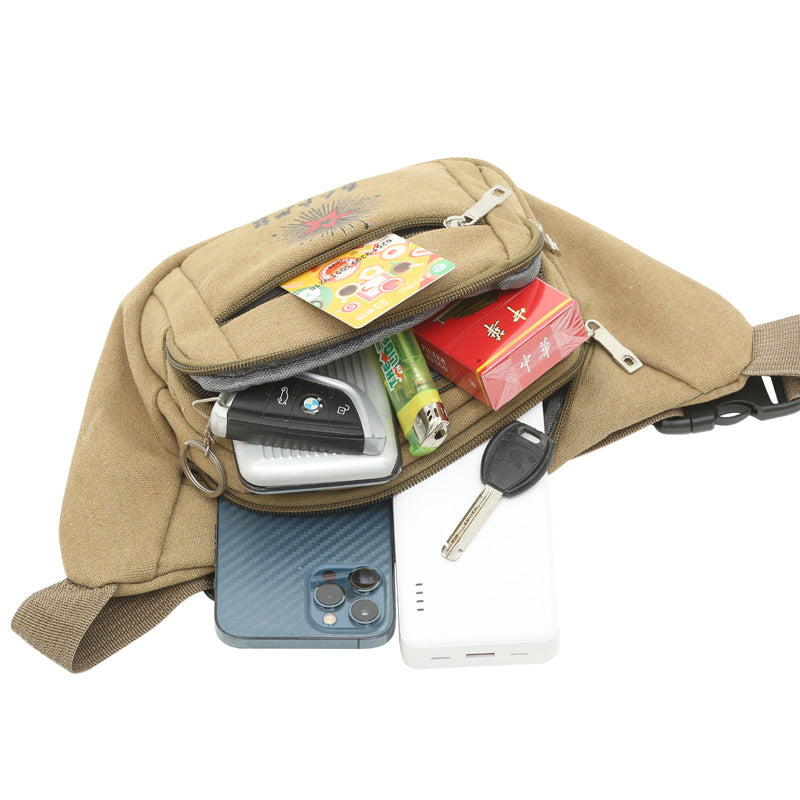 Women's & Men's & For Canvas Business Money Collection Large Men's Waist Packs