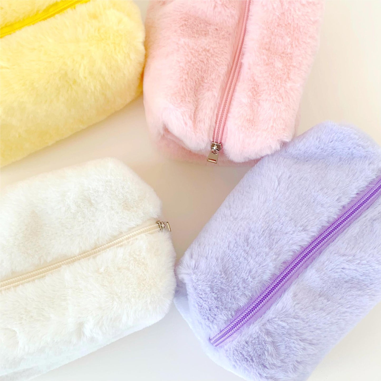 Large Capacity Pencil Soft Glutinous Solid Cosmetic Bags