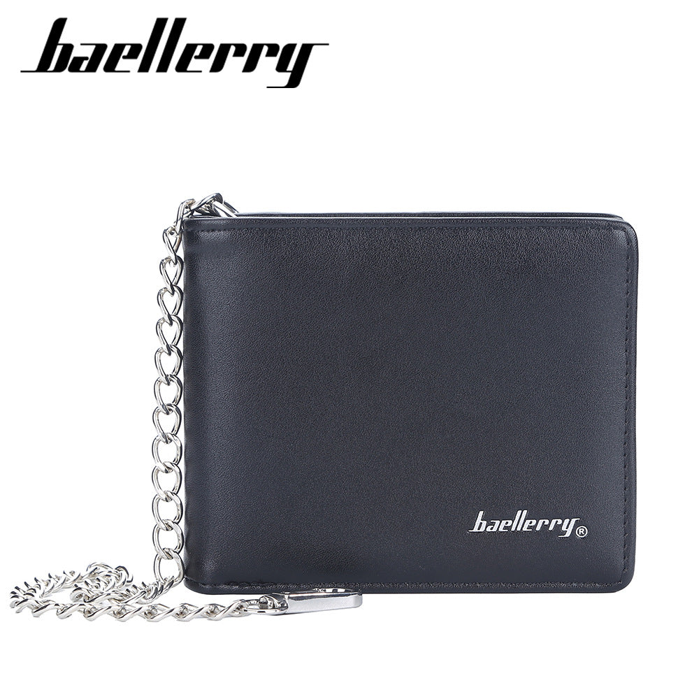 Popular Casual Men's Short Simple Chain Men's Wallets