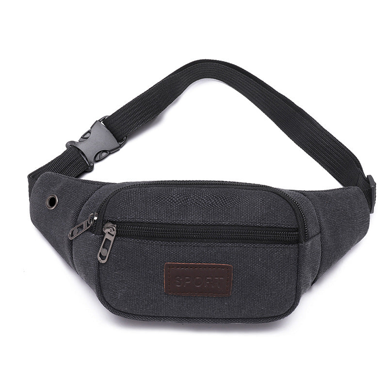 Women's & Men's & Capacity Canvas Leisure Collect Money Men's Waist Packs