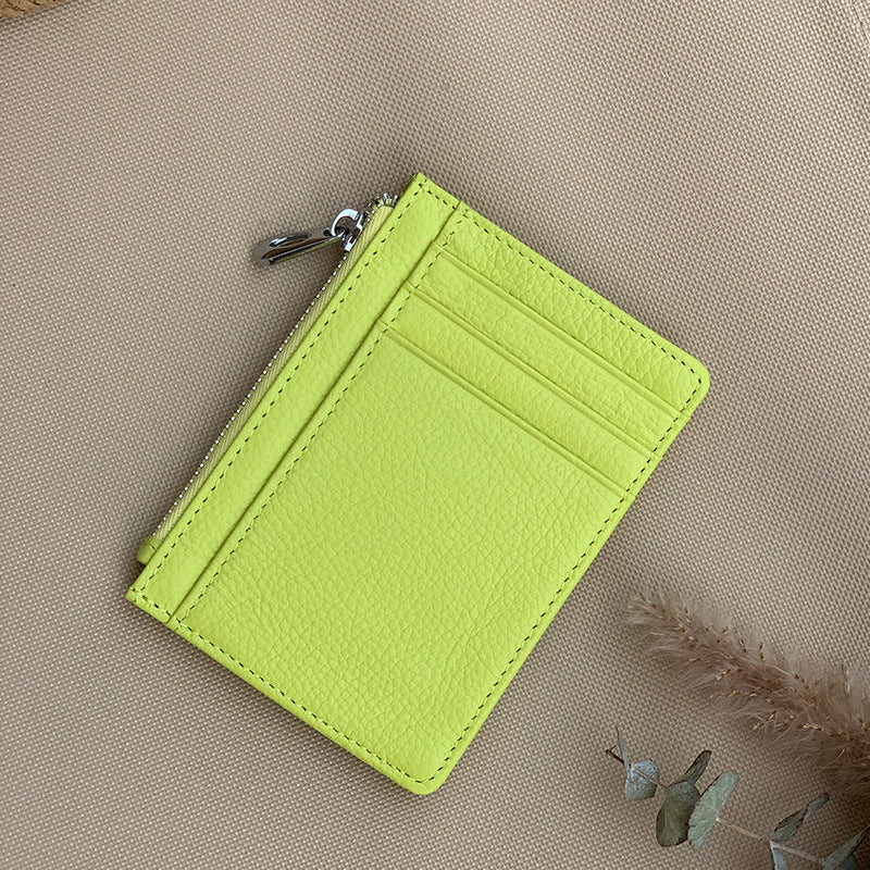 Large Capacity Multiple Slots Unisex Korean Genuine Card Holder