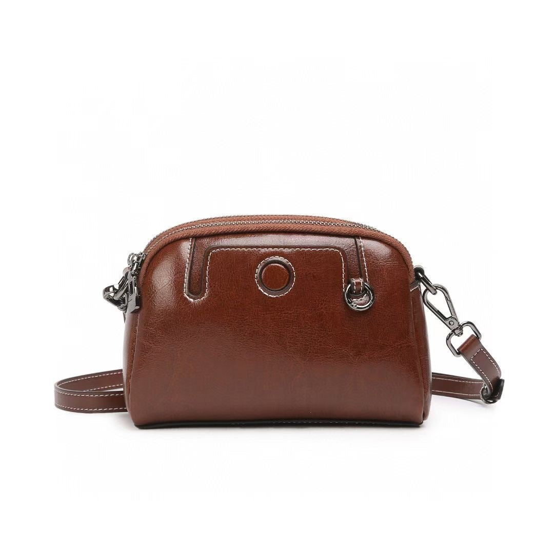 Women's Change Mahjong First Layer Cowhide Single Women's Messenger Bag