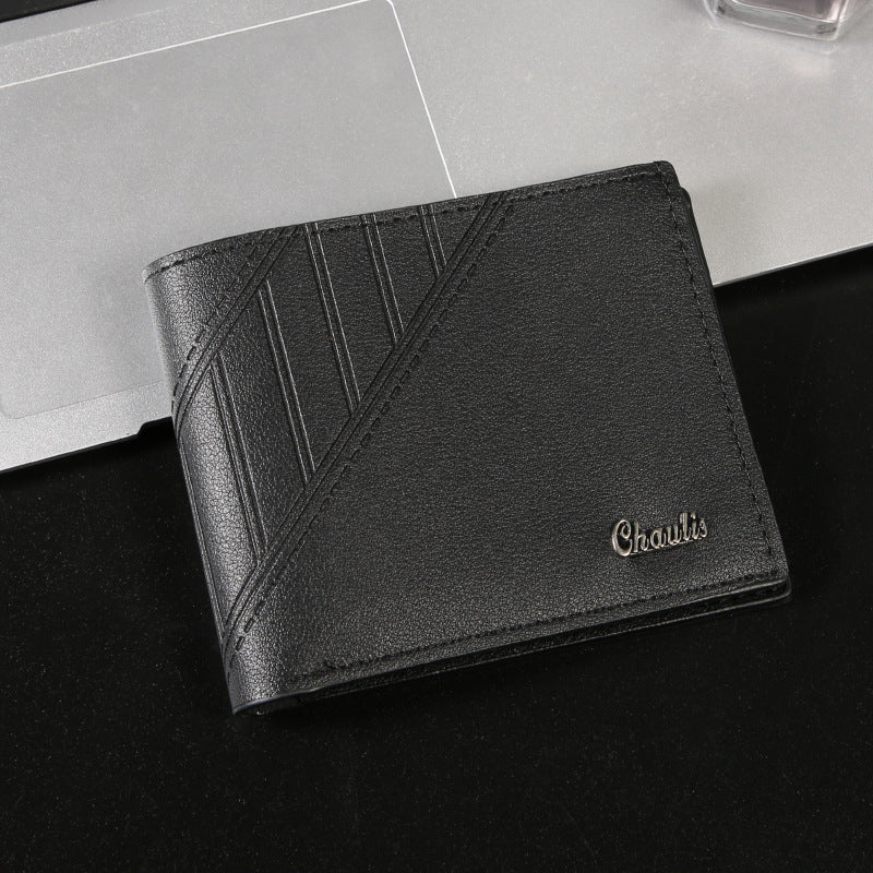 Men's Short Fashion Leisure Multiple Slots Large Men's Wallet