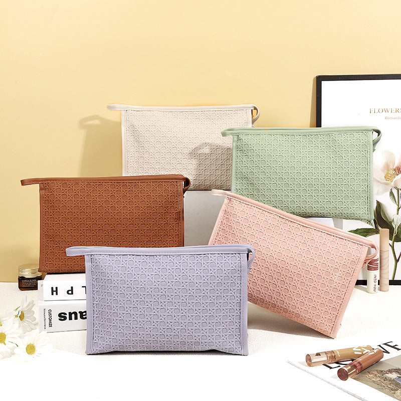 Women's Simple Portable High-grade Storage Waterproof Wash Makeup Bag