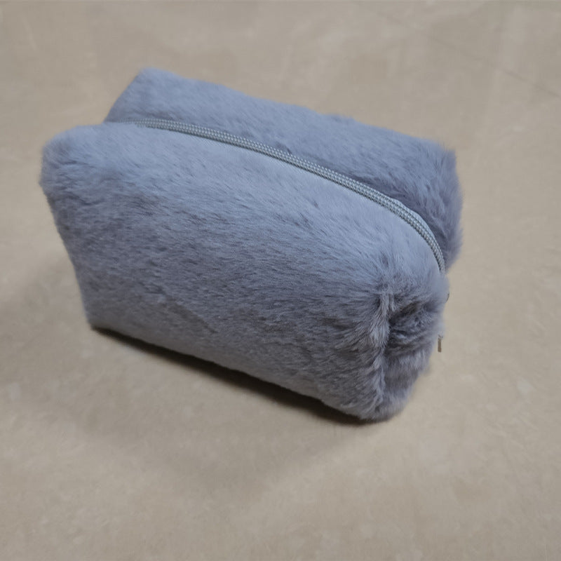 Plush Pencil Hand Candy Color Portable Cosmetic Bags