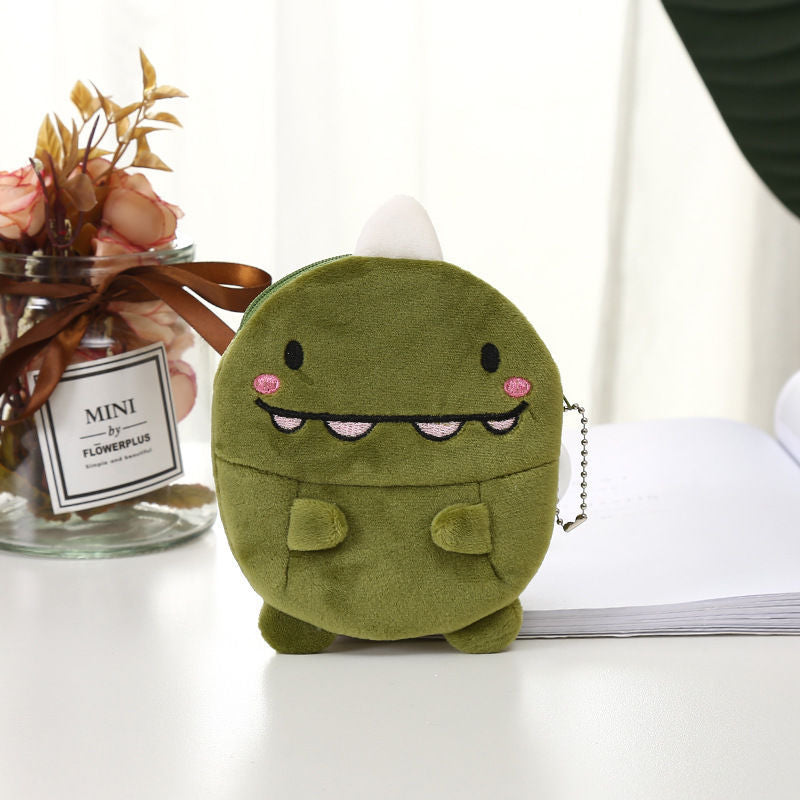 Cartoon Mini Plush Creative Cute Earphone Coin Purses