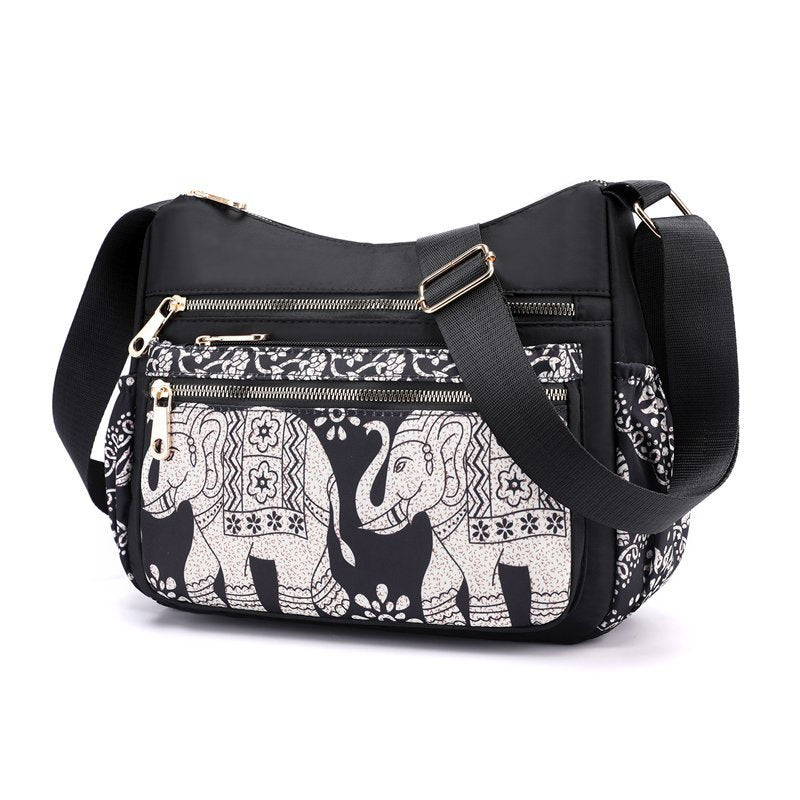 Women's Mom Large Capacity Leaf Elephant Women's Shoulder Bag