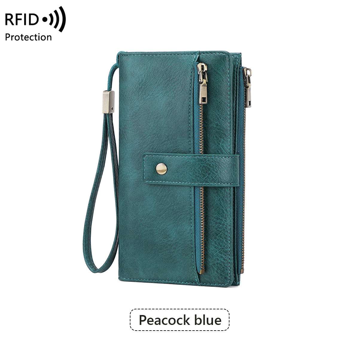 Women's Swiping Long Fashion Retro Multiple Slots Handbags