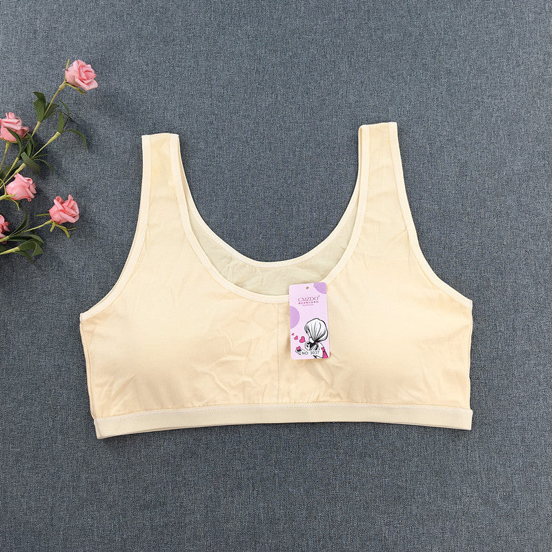Development Period Pure Color Cotton Exercise Small Vest Wireless Tanks Camis